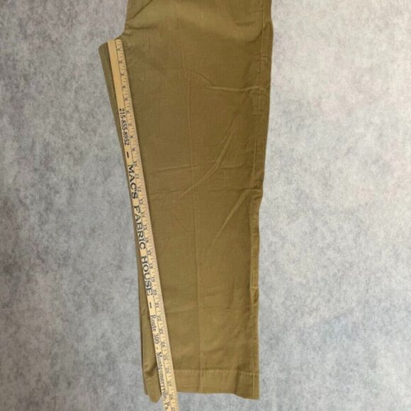 Lands’ End Mens Corduroy Pants Size 37 Beige Flat Front Relaxed Fit Straight Leg - Picture 14 of 15